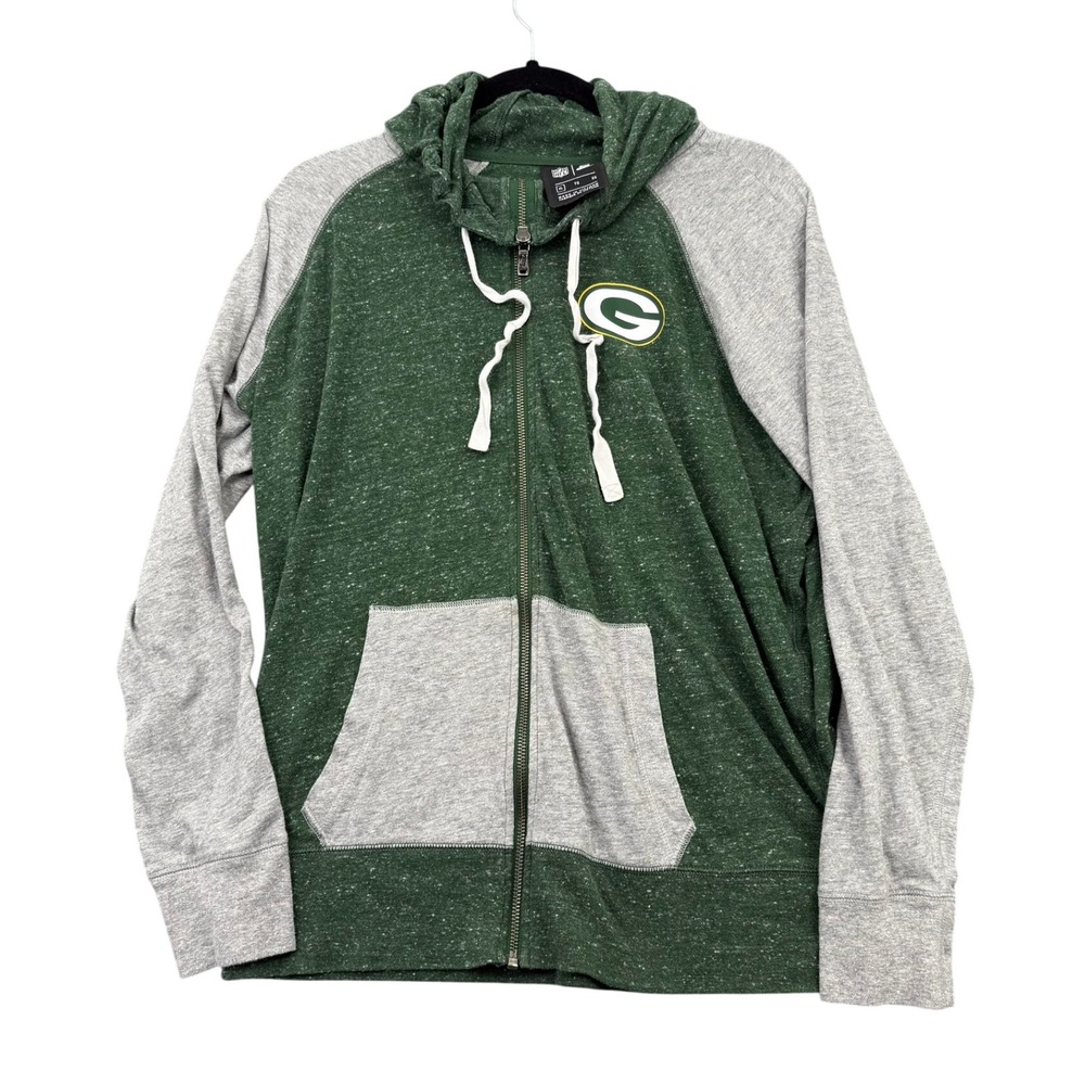 Nike NFL Green Bay Packers Zip Up Hoodie Women XL Cotton Blend Gorpcore Sporty